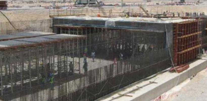 RMD Kwikform Taxiway tunnel construction at Hamad International Airport